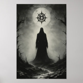 キング幽霊の前に呪われた悪魔のシンボル ポスター