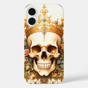 キング王室のスカルiPhoneケース iPhone 16ケース