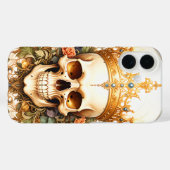 キング王室のスカルiPhoneケース Case-Mate iPhoneケース (裏面 (横))