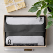 キング王室の&クイーンハートスカル&バラ 薄葉紙 (ギフト)