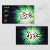 キング白熱［赤熱］光を放つグラフィティ 名刺 (正面/裏面)