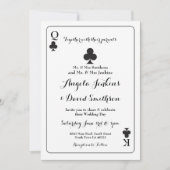 キング結婚クイーンエースクラブ遊ズカード招待状 招待状 (正面)