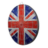 キング統一されたダム国旗ヴィンテージ ダーツボード (正面右)