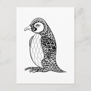 キング芸術的ペンギン ポストカード