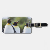 キング誇りを持ったペンギン写真 ラゲッジタグ (正面横)