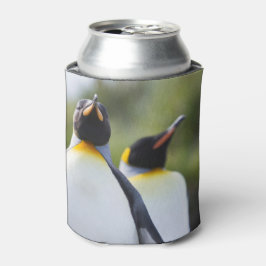 キング誇りを持ったペンギン写真 缶クーラー