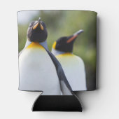 キング誇りを持ったペンギン写真 缶クーラー (裏面)