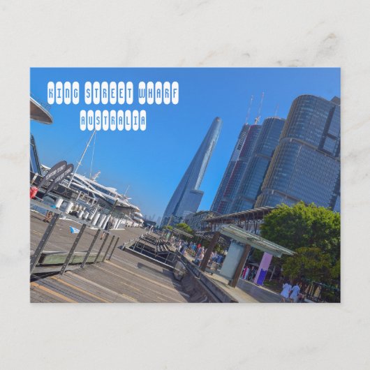 キング通りワーフinシドニー・オーストラリア ポストカード (正面)