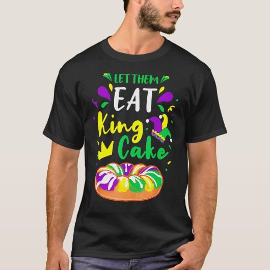 キング食べケーキマーディグラ1 Tシャツ (正面)