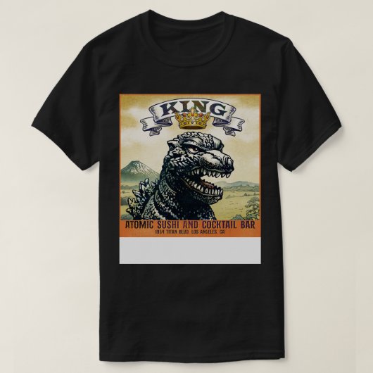 キング・アトミックすし Tシャツ (デザイン正面)