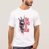 キング・イズ・デッド・スカル Tシャツ (正面)
