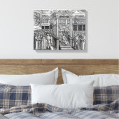 キング・エドワード6世へのヒュー・ラティマーの説教 キャンバスプリント (インサイチュ (寝室))