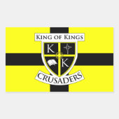 キング・オブ・キングスクラサダー国旗のシール 長方形シール (正面)