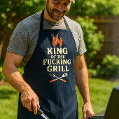 キング・オブ・グリル おもしろいBBQエプロン メンズ エプロン