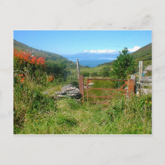 キング・オブ・ケリーの見下ろすディングルの日 ポストカード (正面)