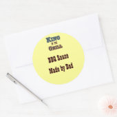 キング・オブ・ザ・グリルカスタム・キャニング・ラベル ラウンドシール (封筒)