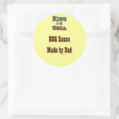 キング・オブ・ザ・グリルカスタム・キャニング・ラベル ラウンドシール (バッグ)