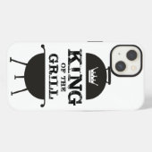 キング・オブ・ザ・グリル 黒白 iPhoneケース (裏面横)