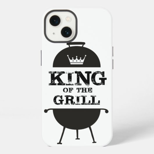 キング・オブ・ザ・グリル 黒白 iPhoneケース (裏面)