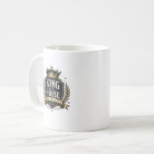 キング オブ ザ ハウス おもしろ ロイヤル ファーザー コーヒー マグ (正面左)
