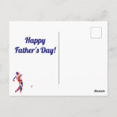 キング・オブ・スイング |ユニオン・ジャック・ゴルファー |父の日 ポストカード (裏面)