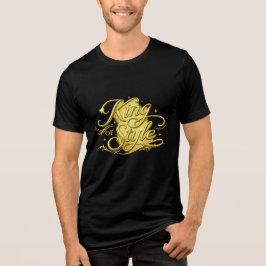 キング オブ スタイル ラグジュアリー ゴールド メンズ Tシャツ