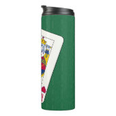 キング・オブ・ハート遊名前をカスタムするズ・カード タンブラー (回転右)