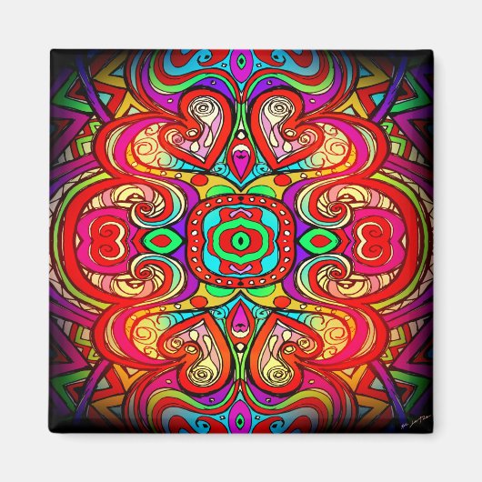 キング・オブ・ハート・アート・マグネット マグネット (正面)