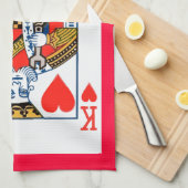 キング・オブ・ハート キッチンタオル (四つ折り)
