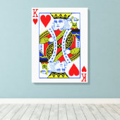 キング・オブ・ハート キャンバスプリント (インサイチュ (ウッドフロア))