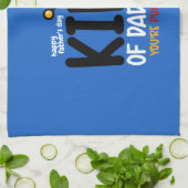 キング・オブ・パパ・ジョーク キッチンタオル (折り畳み)