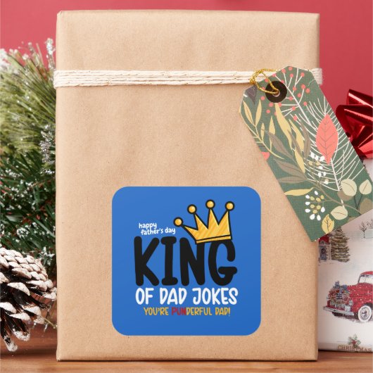 キング・オブ・パパ・ジョーク スクエアシール (クリスマス)