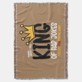 キング・オブ・パパ・ジョーク スローブランケット (正面縦)
