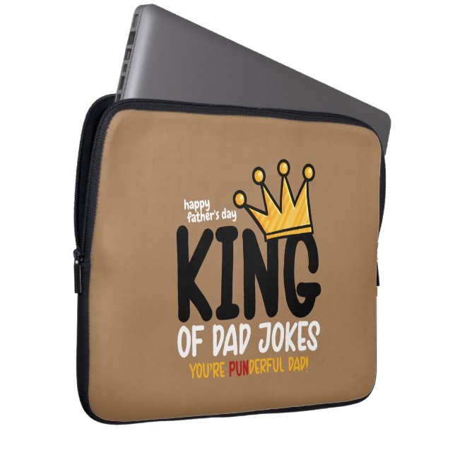 キング・オブ・パパ・ジョーク ラップトップスリーブ (正面右)