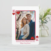 キング・オブ・マイ・ハート写真バレンタインデー・ホリデー・カー シーズンカード (スタンド正面)