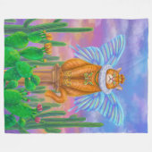 キング・キャット フリースブランケット (正面(横))