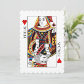 キング&クイーンオブカジノハートブライダルシャワー 招待状 (スタンド正面)