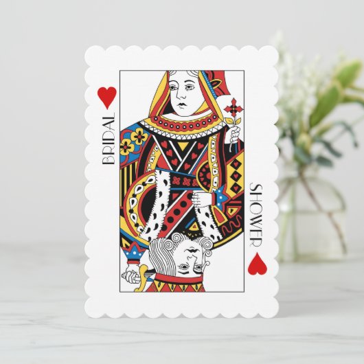 キング&クイーンオブカジノハートブライダルシャワー 招待状 (スタンド正面)