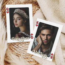 キング&クイーンカスタムカップル写真バレンタインデー シーズンカード