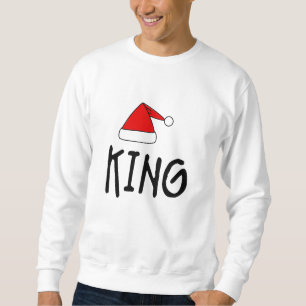 キング&クイーンカップルのマッチングのクリスマス スウェットシャツ