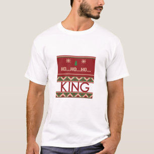 キング&クイーンカップルのマッチングのクリスマス Tシャツ
