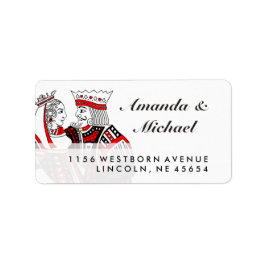 キング&クイーントランプ結婚ズ住所 シール