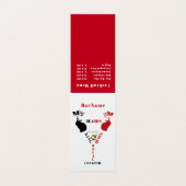 キング&クイーンビアズカクテル王室のメニュー 名刺 (内部フラット)