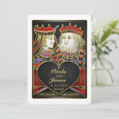 キング&クイーンブラック金ゴールドラスベガスと招待状 招待状 (スタンド正面)