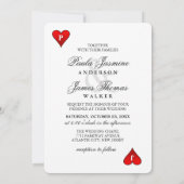 キング&クイーンブラック金ゴールドラスベガスと招待状 招待状 (裏面)