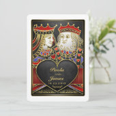 キング&クイーンブラック、レッド&金ゴールドベガス 招待状 (スタンド正面)