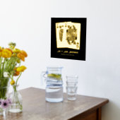 キング クイーン トランプ 結婚記念日 新婚祝い ギフト 箔ポスター (レイダウン (キッチン))