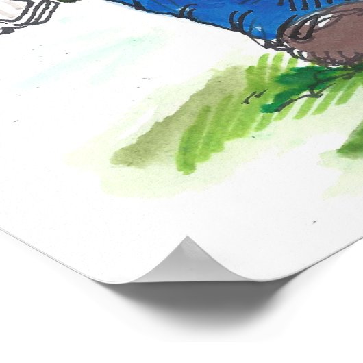 キング・クリスティーおもしろい政治漫画ポスター ポスター (角)