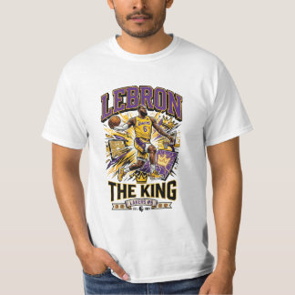 キング・ジェームズ・バスケットボールストリートウェアグラフィックTシャツ V1 Tシャツ