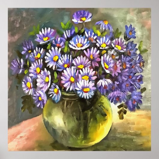 キング・ジョージ・アスターは金属製の花瓶を入れている ポスター (正面)